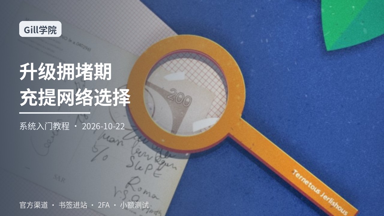 从零学习网络升级与拥堵时的充提网络选择：确认数等待、暂停公告核对与稳定币出入站一站式指南